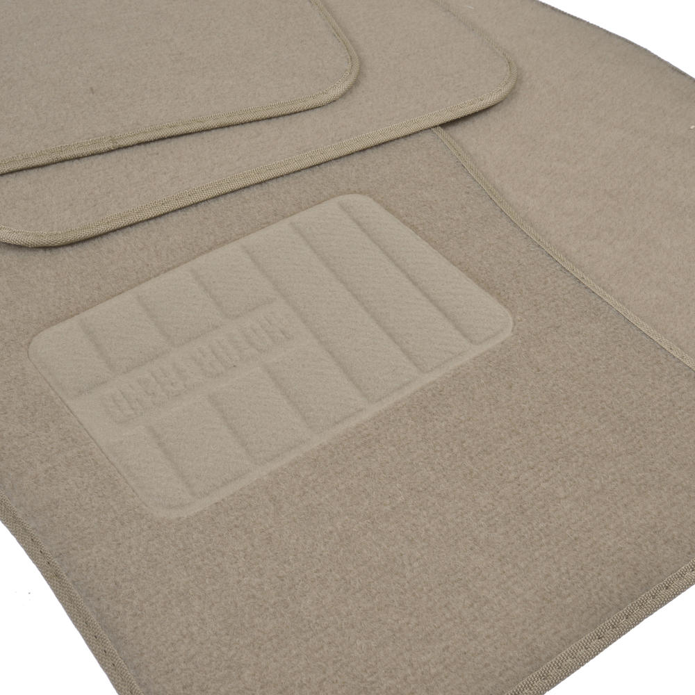 MotorTrend 4-Piece FatRug Premium Teppich Vorderbodenmatten und Hinterbodenmatten mit Fersenpolsterung