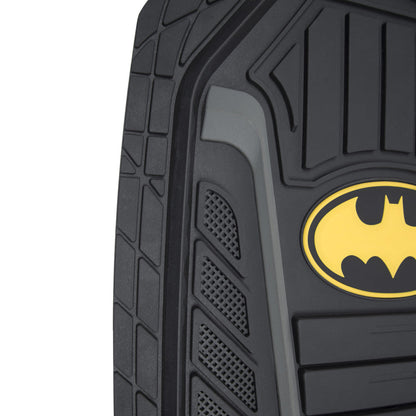 Warner Bros DC Comics 2-Piece Armored Batman Logo Vorderbodenmatten - Heavy Duty, All Weather, Trimmen Sie, um zu passen