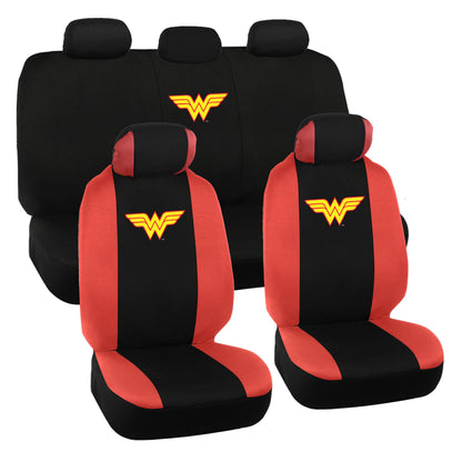 Warner Bros DC Comics 9-Piece Wonder Woman Vordersitz- und Rücksitz-Abdeckungen