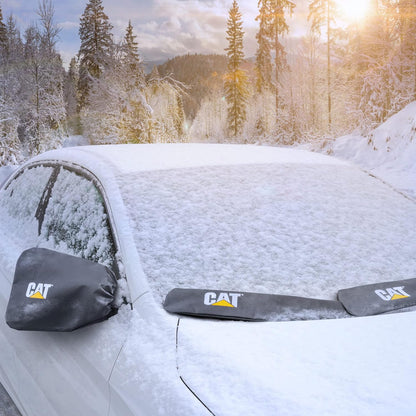 Cat® Schneeschutzscheibe Schnee Abdeckung, härteste Auto Frostschutz für Eis & Schnee, Wetterfest für den Winter, Enthält Anti-Diebstahl Straps, Frostschutz für Auto-Truck Van SUV