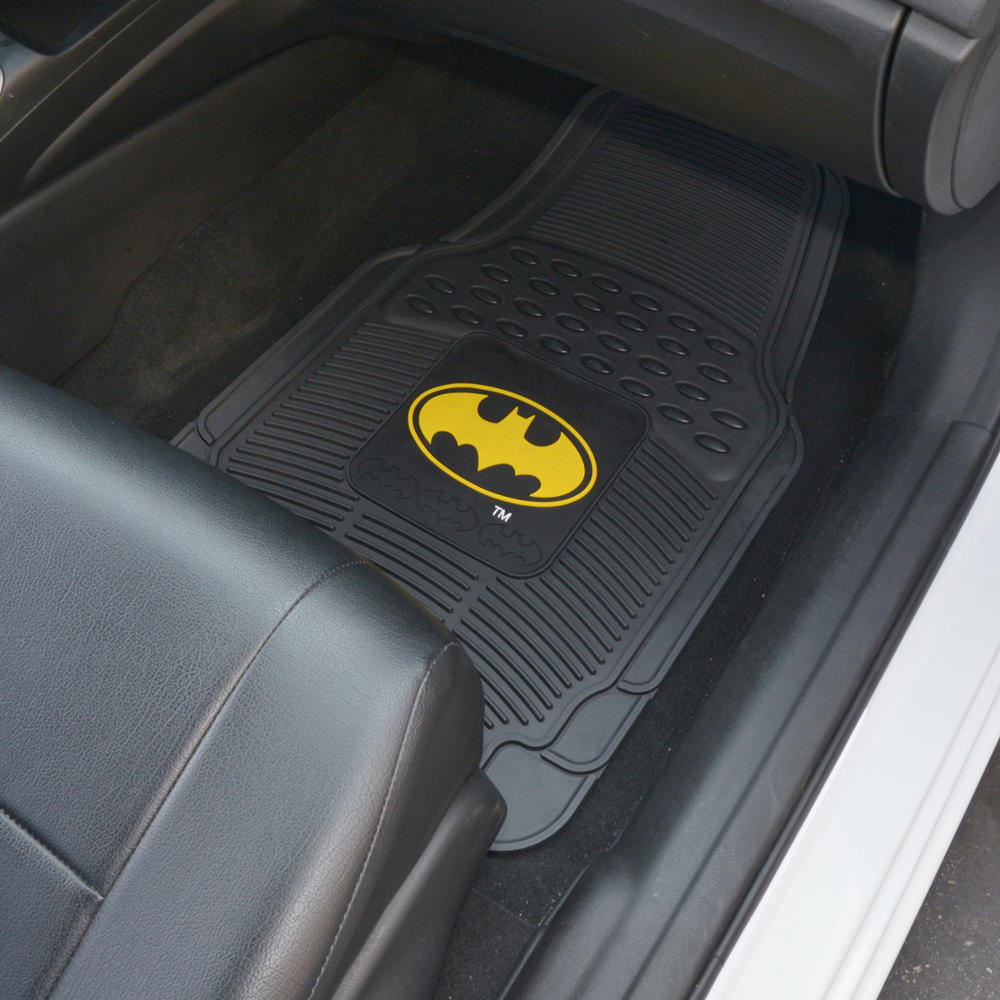 BDK Armored Super Hero Car Floor Matts - Offiziell lizenzierte DC Comics - All Weather Heavy Duty Auto Interieur Liners für Auto Truck Van SUV (Mehrere Stile)