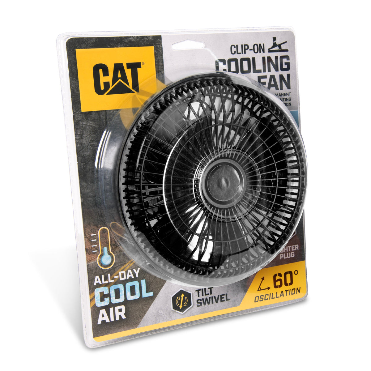 CAT 12-Volt tragbarer Clip-On-Lüfter mit oszillierendem Design