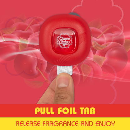 Chupa Chups Auto Lufterfrischer, Vanille Creme - Langlebige Autoerfrischer mit lustigen Düften, bunte und lebendige Lufterfrischer für Auto, einzigartige Autoerfrischer Parfüm Deodorizer Refresher Fragrance