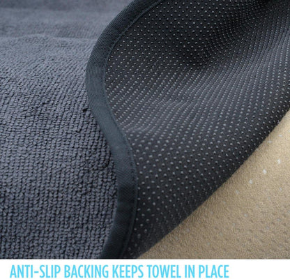 BDK UltraFit Waterpoof Car Seat Towel Cover, Black Trim - Waschbarer Schweißsitz-Protektor, ideal für Fitness-Studio-Surfen-Lauf-Crossfit, passt zu den meisten Auto-LKW Van und SUV (Mehrere Farben)