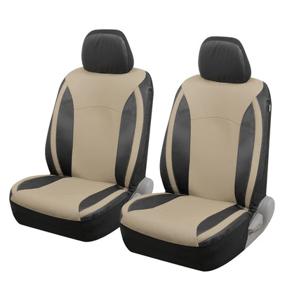 MotorTrend 2-Pack Premium Faux Leder Zwei-Tone Vordersitz Abdeckungen