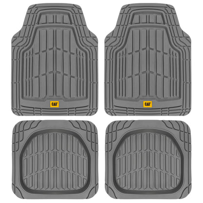 CAT 4-Piece ToughRide Gummi Vorderbodenmatten und Hinterbodenmatten - Heavy Duty, All Weather, Trimmen Sie, um zu passen