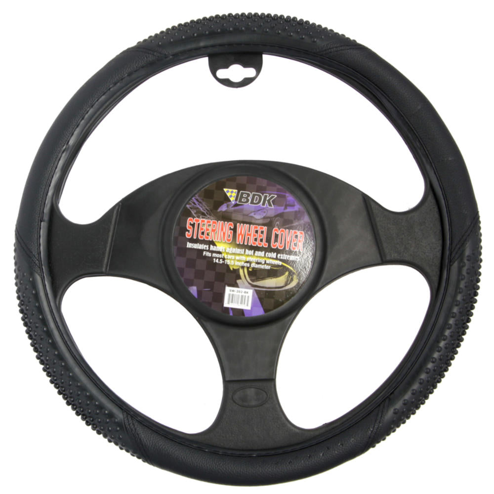 BDK Ergonomic Sport Massage Grip Lenkrad Abdeckung (Fits 14.5' - 15.5')