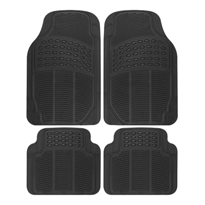 BDK 4-Piece Cushioned Grip Pad Vorderbodenmatten und hintere Bodenmatten - Heavy Duty, All Weather, Trimmen Sie, um zu passen
